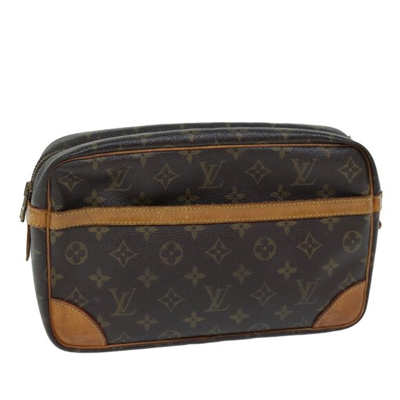 LOUIS VUITTON Monogram Compiegne 28 Clutch Bag - Picture 1 of 16